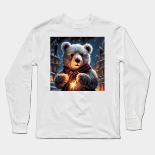 Teddy celebrating New Year Long Sleeve T-Shirt